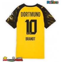Camisa de Futebol Borussia Dortmund Julian Brandt #10 Equipamento Principal Mulheres 2025-26 Manga Curta